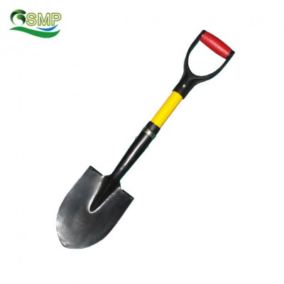 mini square carbon steel snow shovel with fiberglass handle