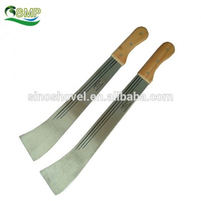 High quality sugarcane cutlass matchet or machete with wooden or plastic handle